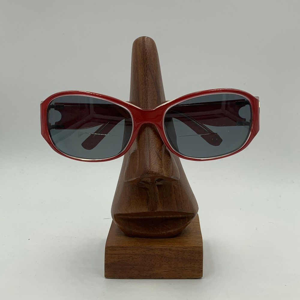 Nautica Red Oval Sunglasses Frames